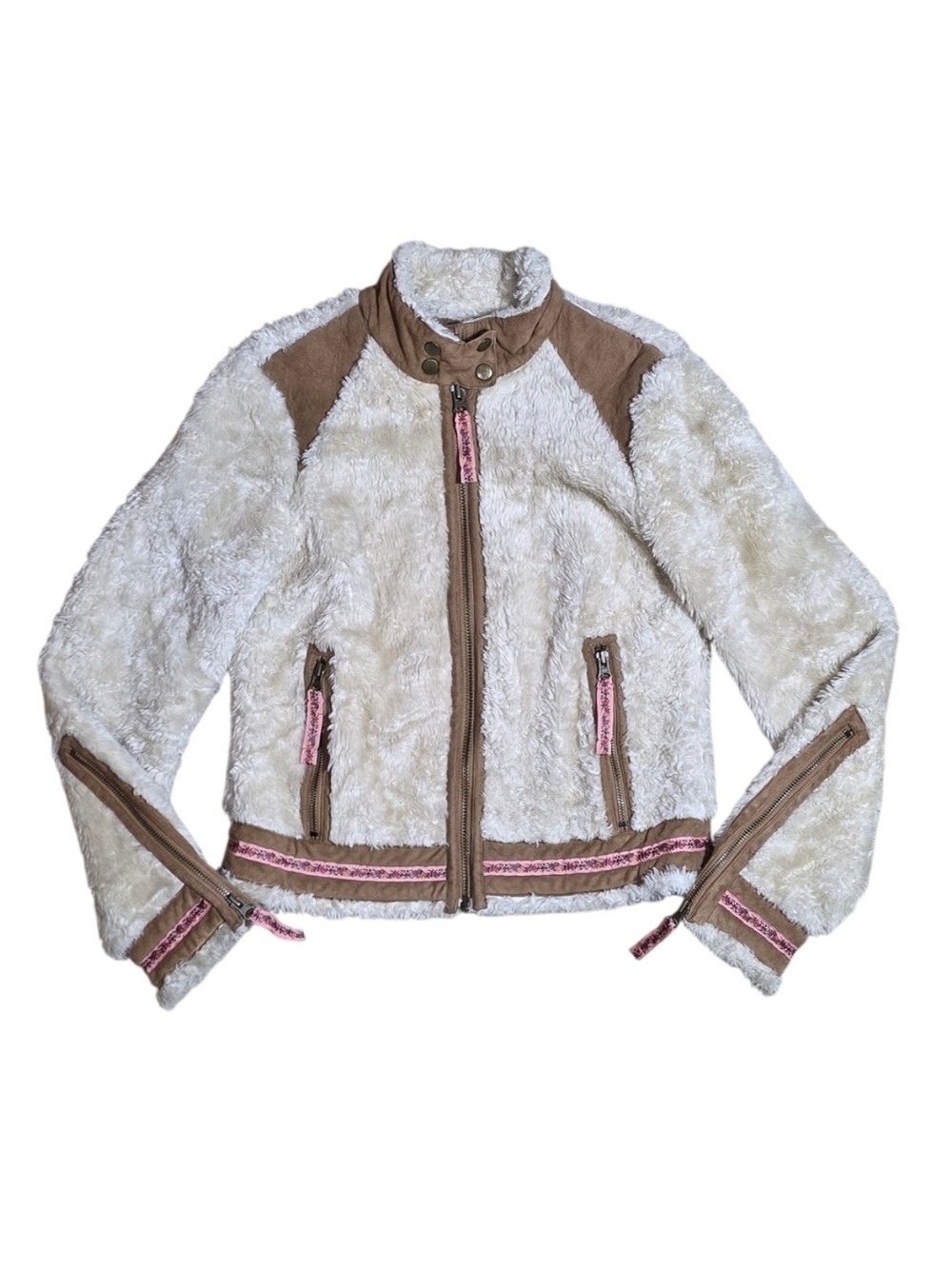 Free People Shearling & Suede Jacket - XS